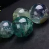 Naturfärgad Färgrik Fluorit Crystal Ball Ards Ornament Chakra Healing Reiki Quartz Family Decoration Crafts