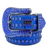 1 cinturones de diseñador más populares para mujer, cinturón de diamantes de imitación Bb Simon de alta calidad para hombre con diamantes de imitación ostentosos, ancho de 4,0 CM, cintura 241Mg