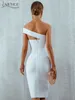 Adyce White BlueCon Candage Dres Summer Sexy Elegant Black One ShourdeldSrapless Celebrity Runway Party Dress 220509