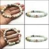 Beaded Strands Pretty Natural Stone Bracelets Amazonite Bracelet Mala Beads Psera Reiki Jewelry For Women Men Beaded Drop Delivery 20 Dhh3C