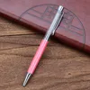 Creative DIY crystal ballpoint pen silver with metal advertising pen diamond empty pole pen 27 colors selection Z11