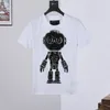 designer de graffiti mens Tees verão caveira cristal básico carta impressão sólida skate casual punk tops t-shirt camisas moda roupas de luxo manga curta atacado