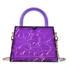 2022 Designer Summer Jelly Bag Woman Crack Crack Прозрачные нишевые сумки Женская сумка ледяная акриловая сетка