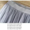 2022 Autumn Winter Vintage Tulle Skirt Women Elastic High Waist Mesh Skirts Long Pleated Tutu Skirt Female Jupe Longue For Mother's Days Gift