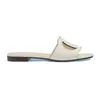 Slippare män kvinnor plattformsdesigner sandaler kil gummi utskuren glidtransparent material mode strandlägenheter skor 35-41