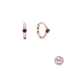 Hoop Huggie aankomst Pendientes Plata de Ley 925 Sparkling oorbellen voor vrouwen passen origineel merk Fine Jewelry MakeHoop Kirs22