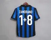 Inter Milan soccer jersey #10 Роналду 1997 1998 ретро футбол Футбол рубашка Джерси черный 97 98 классический Джоркаефф Симеоне быстрый Саморано старинные розовой да бьет