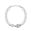 Link bransoletki łańcuch s925 srebrna bransoletka panie koreańska wersja Koreańska dziewczyny