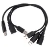 USB 3.0 vrouwelijk naar 2 dubbele dubbele voeding USB mannelijke splitter verlengkabel HUB Charge voor printers