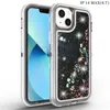 Casos de telefone transparentes para iPhone 14 Plus 13 12 mini 11 Pro máximo xs xr x 8 plus SE2 SE3 11 Glitter Bling TPU Tampa clara à prova de choque protetor para mulheres