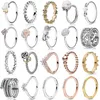 Neue 2019 100% 925 Sterling Silber Rose Gold Princess Bone Vergiss mich nicht Ring für Europa Frauen Original Modeschmuck Geschenk AA220315
