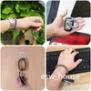Stretchable Wristband Keychain Party Favors Plastic Spring Flexible Spiral Key Chain for Gym Pool ID Badge Sauna Outdoor Activities
