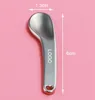 Spoons Curved Cosmetic Spatula Scoops Makeup Mask Spatulas Facial Cream Spoon for Mixing and Sampling(Rose Gold/Silver/Gold) JLB15497