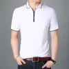 Polos męski wysokiej jakości moda Camisas de hombre przyczynowa bez rękawów homme krótkie koszule z męską