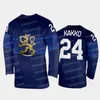 VipCeoThr Team Finland 2022 Winter Hockey Jersey Mikko Rantanen Teuvo Teravainen Kaapo Kakko Sebastian Aho Aleksander Barkov Miro Heiskanen Tuukka