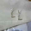 Hoogwaardige roestvrijstalen vrouwenontwerper Stud High Polished Luxury Style Simple Couple oorbellen voor Lady Party Wedding Hoop 2022