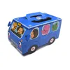 Sevimli hayvan otobüs şeker kutusu çocuklar araba şeklindeki tatlı tedavi taşınabilir kutu kağıt çantası çocuklar günü doğum günü parti malzemeleri mj0541