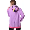 Women hoodie sweatshirt unicorn tröjor fleece kvinnor herr djur vinter varm tecknad tjej tröja kappa 201203