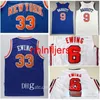 Broderie de vêtements de sport pour hommes # 33 Patrick Ewing Jersey # 6 Patrick Ewing Bleu Nouveau 9 # RJ Barrett Chemises Légères Taille de gros S-2XL