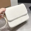 Luxe tasbag Solferino kleine doos lederen schoudertassen dame flap letter sluiting messenger tas vrouwen handtassen portemonnees verstelbare schouderband 2023