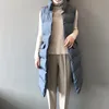 صدرية القطن الشتوية سترة نساء معطف سترة 2020 سيدة دافئة طويلة سترة سترة القطن مبطنة gilet femme lj201021