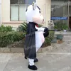 Traje de mascote de vaca de leite fofa de Hallowee de alta qualidade, personagem de anime de anime de anime carnaval adulto unissex vestido de Natal Festa de aniversário ao ar livre roupas