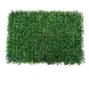 Decorative Flowers & Wreaths 40CM Artificial Plant Wall Lawn Green Planting Background Decoration Image Plastic Fake Grass Flower Fall Decor