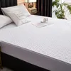 Waterproof Thicken Quilting Process Fitted Sheet Bed Cover Mattress Protector,150x200 180x200 200x220,Solid Color 220513