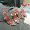 Slippers Summer Women Sandals Crystay Jelly High Heels Pumps Sexy Shining Transparent Shoes Heel Clear 42 220329