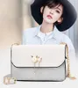 Myyshop Lady Cute Crossbody Bags Cat Small Pearl Shoulder Handbag Women Long Purse Wallets Chain Adjustable