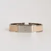 Haute qualité design design bracelet en acier inoxydable lettre d'argent boucle bracelet bijoux de mode hommes et femmes bracelets amour col257P