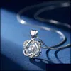 Pendant Necklaces Love Heart Moving Necklace Has A High Sense Clavicle Chains Temperament Couple Hjewelry Drop Delivery Jewelry Penda Dhkjk
