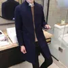 Autumn Winter 2021 Boutique masculina Boutique Slim Leisure Style Style Trench Coats Men de alto grau sobrecarregando T220810