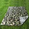 Camo aluminium mylar folie eerste hulp isolatie camping overleving dekens buiten reddingsruimte overleving thermische nood deken tent vochtbestendige kussen