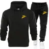 Nieuwe mannen stelt tracksuits mode sportief full pak merk patchwork zipper sweatshirt zweetwapens heren kleding 2 stuks sets slank tracksuit