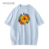 WAVLATII Women Pink Blue T-Shirts Lady Fashion 100% Cotton Cartoon Tees Female Streetwear White Black Tops for Summer WT2127 220511