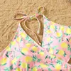 Madre hija Swimwear One Piece Mommy and Me Swimsuit Family Family Outfits Mom Mom Mum Dresses L220715