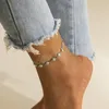 Catene a conchiglia Cavigliere per donna Gioielli per i piedi Accessori estivi Cavigliera alla moda color oro argento
