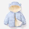 寒い冬の赤ちゃんキッズジャケットガールズアウターウェアとベルベット幼児の少年コートスプリングコート1 2 3 4 6 Y J220718のためのジャケットのダウンジャケット