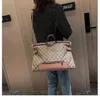 Clearance Outlets Online direct Canvas Women's Single Shoulder Versatile Fashion Printed Commuter Bag Large Capacity Tote Handbag