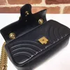 Bolsos de diseñador de lujo Marmont Wave patrón cadena bolso billetera Señoras cuero genuino bolso diagonal de un hombro Moda de alta calidad 02