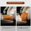 Auto-stoel omvat 2-in-1 Universal Driver Memory Foam Lumbar Pillow Suede Verhoogde hellende kussen accessoirescar CoverScar