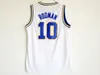 NCAA College Oklahoma Savages Dennis Rodman Jersey 10 High School University Team Team Green Blue White لعشاق الرياضة عالية/جيدة