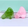 Forma de amor calidad rosa Cuarzo rosa rosa Jade Guasha Tablero Rascador de piedra natural Chino Gua Sha pad