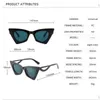 2022 Bright black cat eye sunglasses for women Fashion casual glasses wholesale Men are suitable for leisure sunshade mirror UV400