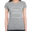 Kaus Wanita Desain Anda Sendiri Baru MerekGambar Kustom Kaos Badan Langsing Swakarya Atasan Musim Panas Pakaian 220613