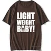 Light Weight Baby Letters Tryckt T Shirts Men Cotton Short Sleeve Mens Tshirt Casual O Neck Fitness Tops Tees 220613