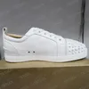 Designer Studded Spike Sneakers: Luxury Flat Trainers för män och kvinnor, 100% äkta läder, storlek 36-46, med låda, från AIS