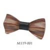 Noeuds papillon Sitonjwly nouveauté hommes chemise en bois noeud papillon homme à la main cravates papillon fête de mariage Gentleman accessoiresBow Emel22