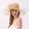 Breda brim hattar kvinna lady sommar mode hatt vikbar utomhus resor solresistent stor löstagbar blommor strand solen hat bredbringare chur22